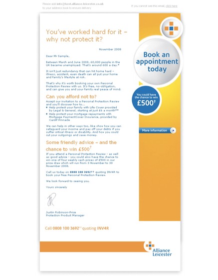 finance: Financial portfolio - Alliance & Leicester