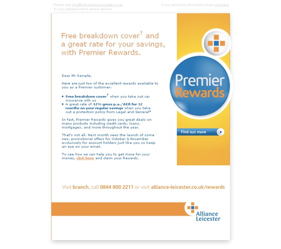 finance: Financial portfolio - Alliance & Leicester